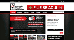 Desktop Screenshot of fpciclismo.org.br